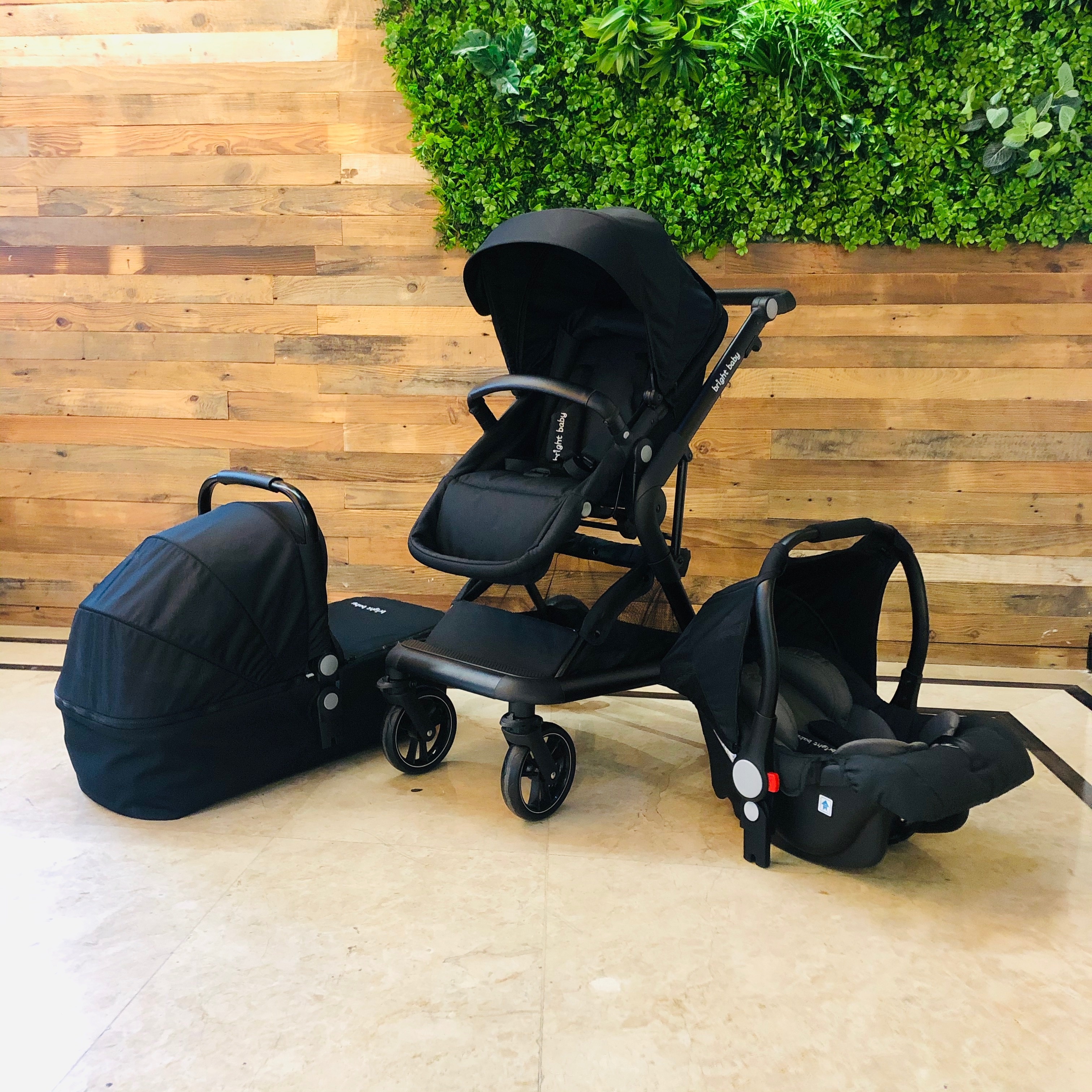 Brightbebe напрямую с фабрики Горячая 3 в 1 система для путешествий Детские коляски универсал коляски ходунки Детские Макси-cosi сиденье Детская коляска для младенца