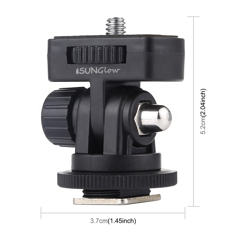 1/4" Screw Thread Tripod Mount Adapter DSLR Camera Mount Tripod Hot Shoe Adapter Camera Accessories Factory Wholesales