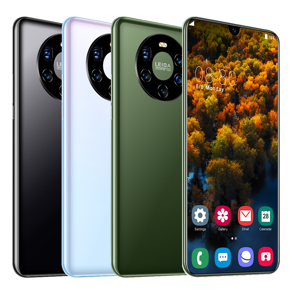 Mate45 Pro 12 + 512 Гб ПЗУ 13 + 32 Мп камера 4800 мАч большая емкость 6,7 дюймов Большой экран разблокирован последняя 4G на Персонализированных Мобильных Телефонов
