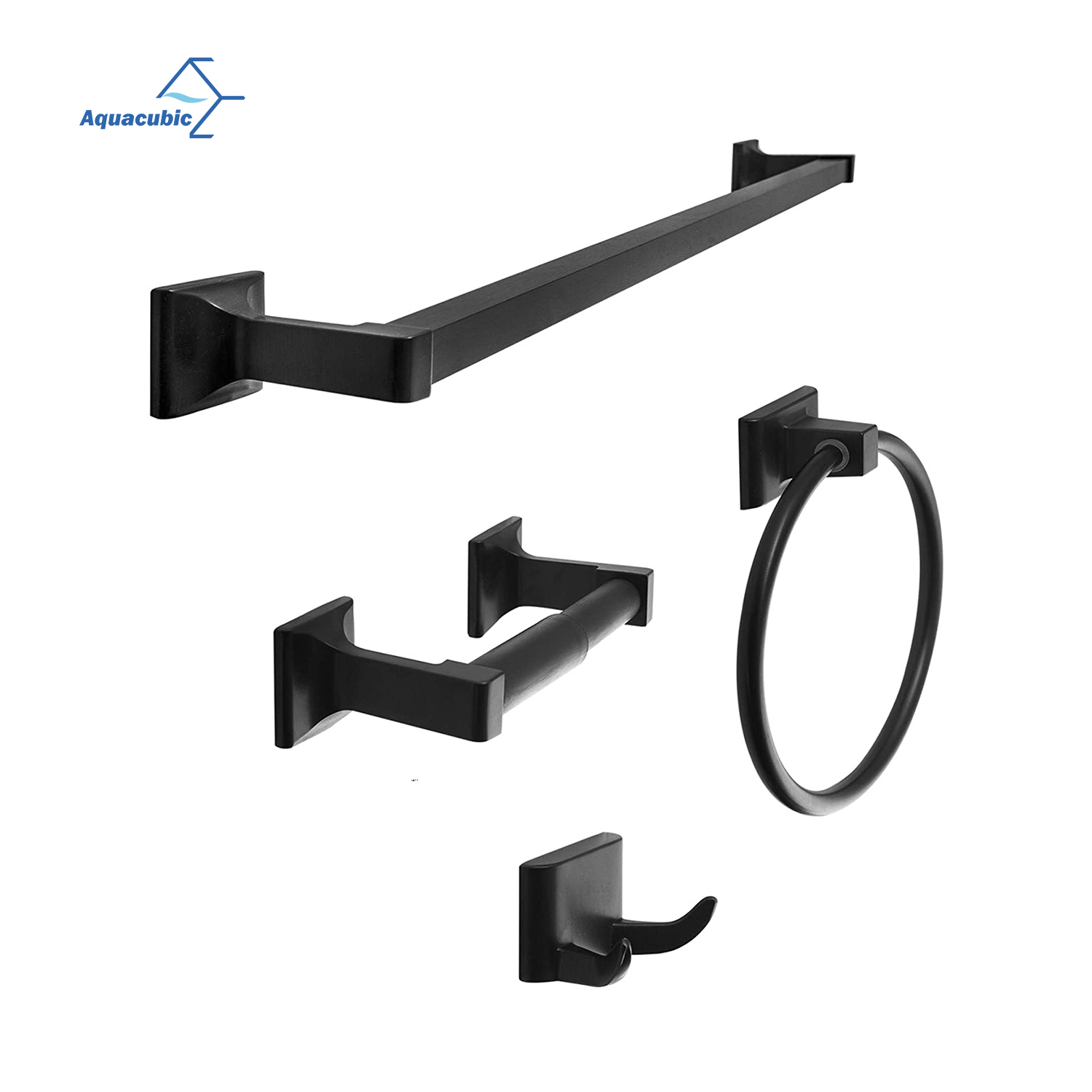 Aquacubic Hot Sale Commercial Bathroom Accessories Set Stainless Steel for Hotel Public Restroom