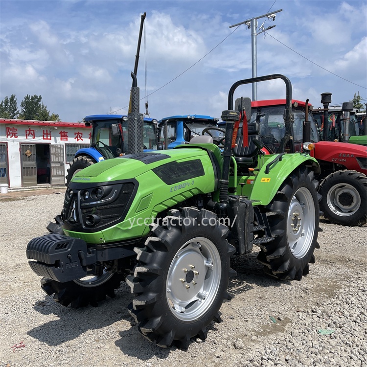 80hp 4x4 mini tractor compact tractor front loader used farm tractors for sale in europe