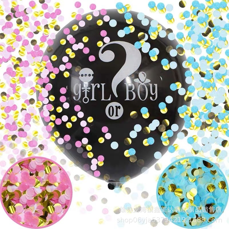 Hot sale Party Decorations Supplies Baby Girl or Boy Ballon Confetti Gender Reveal Balloon