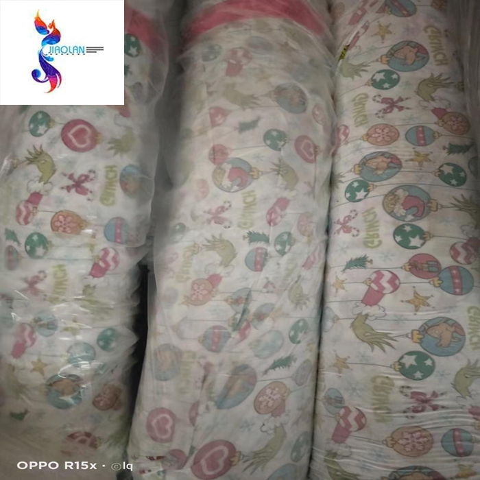Полиэфирное большое количество, мультяшный дизайн, DTY двухсторонняя кисть, ткань с принтом