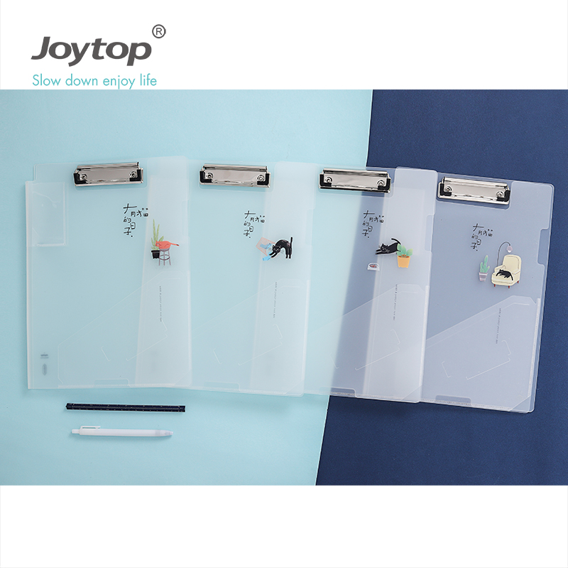 Joytop 6621 Складная прозрачная пластиковая папка для хранения с логотипом кошки на заказ