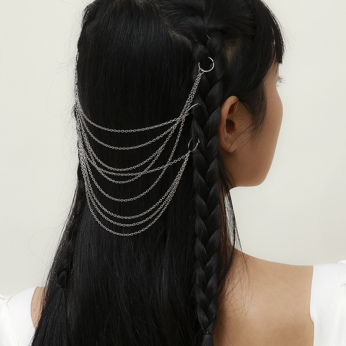 Hair Accessories Accessories temperament multi-layer tassel chain suit hair accessories simple twist braid headdressBarrettes