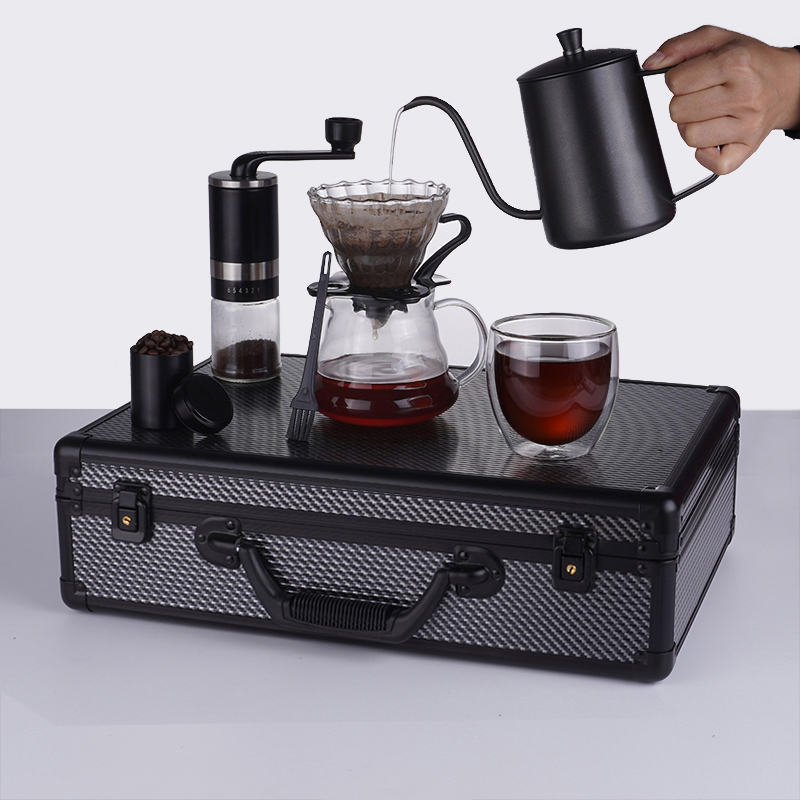 V60 дизайн подарок для путешествий портативная Арабская эфиопская алюминиевая коробка капельная машина шлифовальная машина капельный фильтр чашка кофейный набор