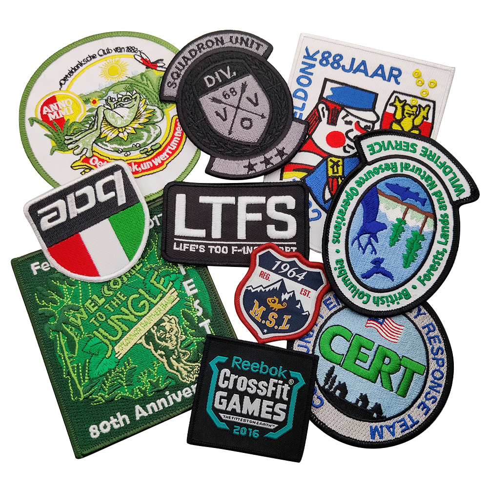 Custom Brand Logo Woven Embroidery Patch, Clothes Badge Applique, Iron на Clothing Patches