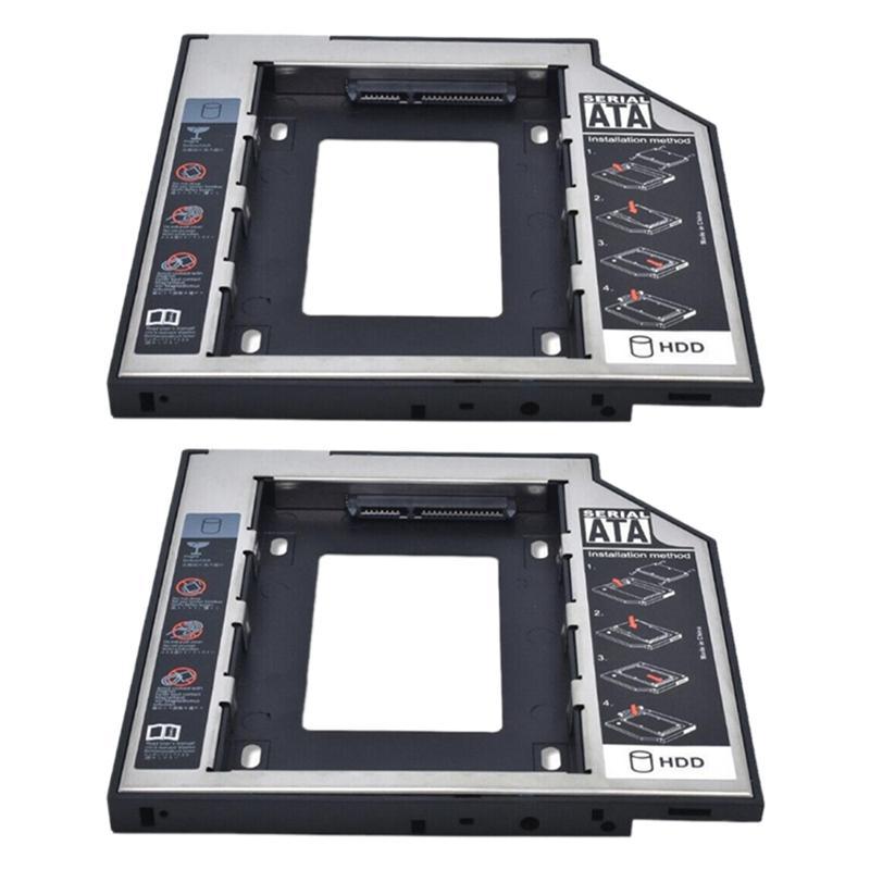 Алюминиевый 9,0/9,5/12,7 мм 2,5 дюйма 2-й жесткий диск Caddy SATA3.0 SSD кронштейн адаптер второй hdd caddy ноутбук