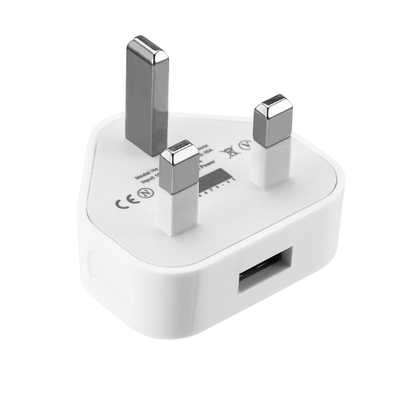 5V 1A 3PIN USB настенное зарядное устройство UK адаптер питания с позолоченными контактами 5W зарядное устройство, USB зарядное устройство для iPhone X iPhone 8/8 Plus iPhone 7 / 6 / 6 Plus