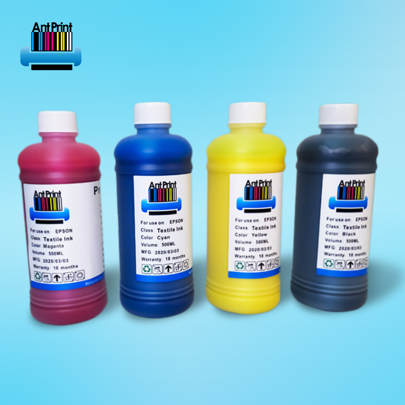 Высококачественные текстильные чернила Antprint, чернила dtg cmyk белого цвета, заводская цена, Текстильные пигментные чернила для принтера epson