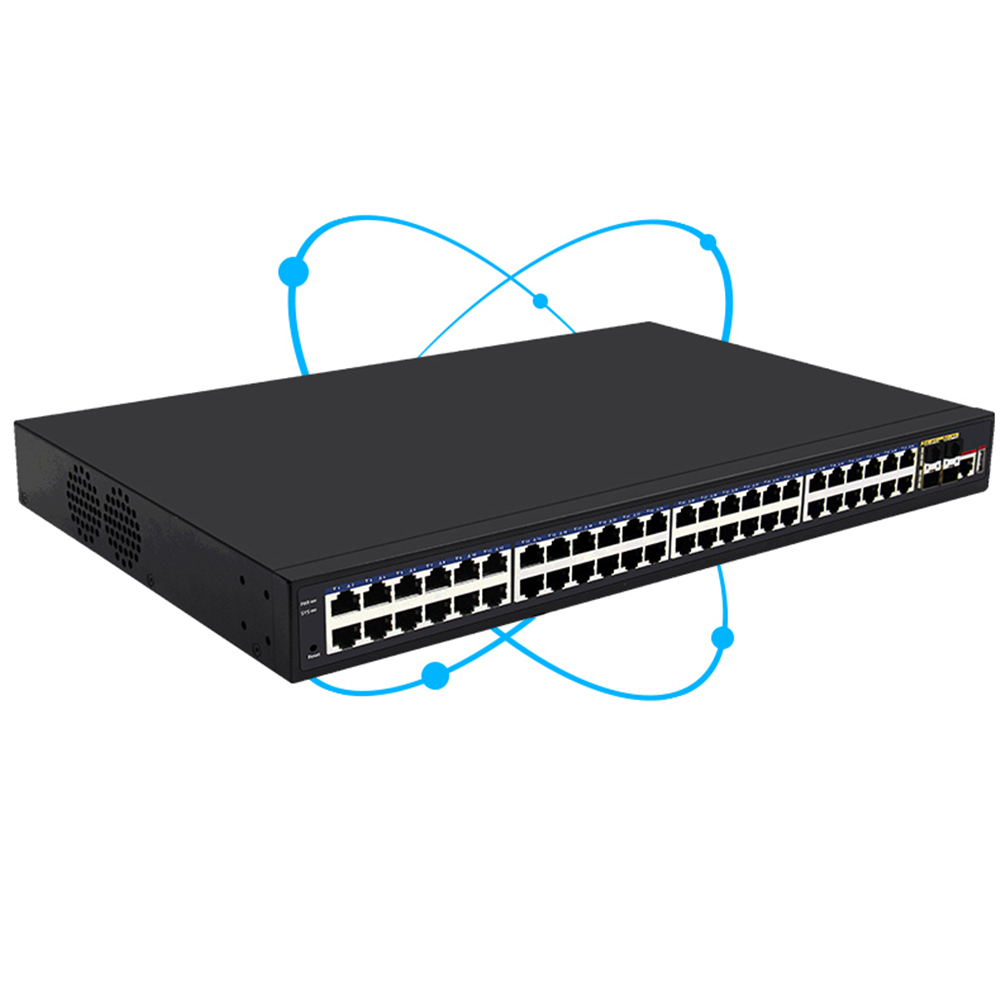 Поддержка нескольких подразделений VLAN, DHCP сервера, QoS, ACL L3 48 портов, управляемый коммутатор 10G, порт uplink
