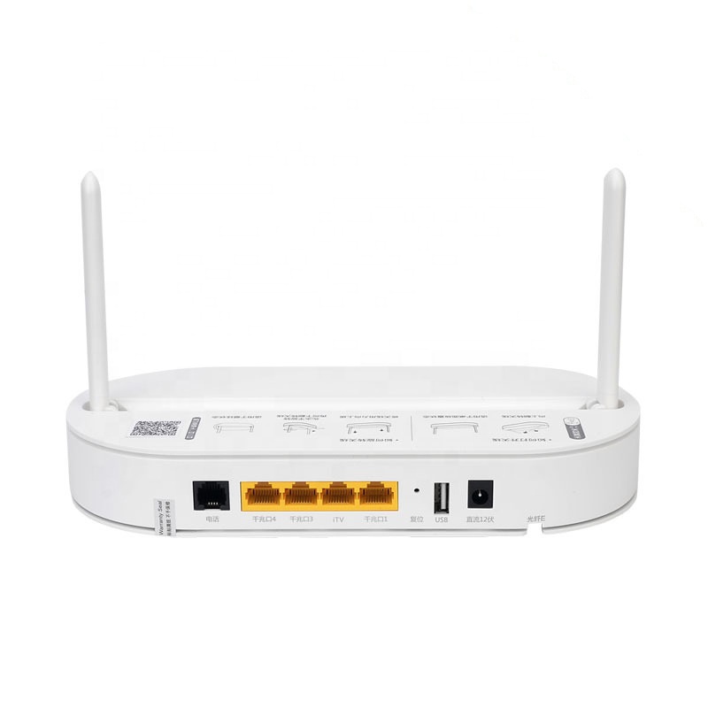FTTH ZTE ONU ONT F450A 4GE + 1 горшки + USB + Wi-Fi 2,4G & 5G Внутренняя антенна EPON волоконно-оптический маршрутизатор модем