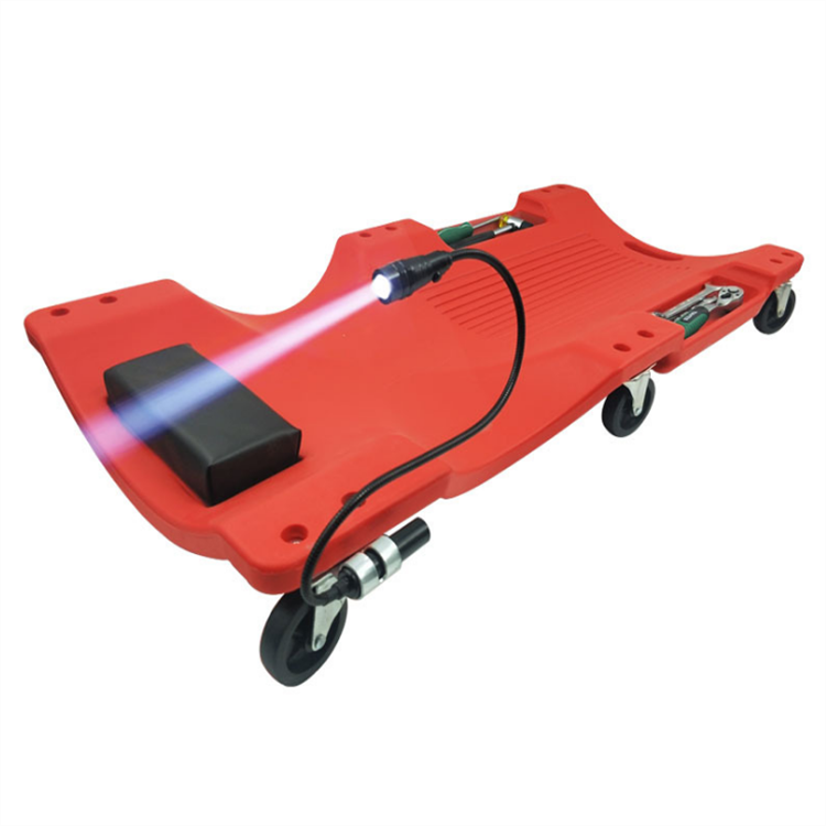 36" 40" mechanic under car folding plastic creeper with light