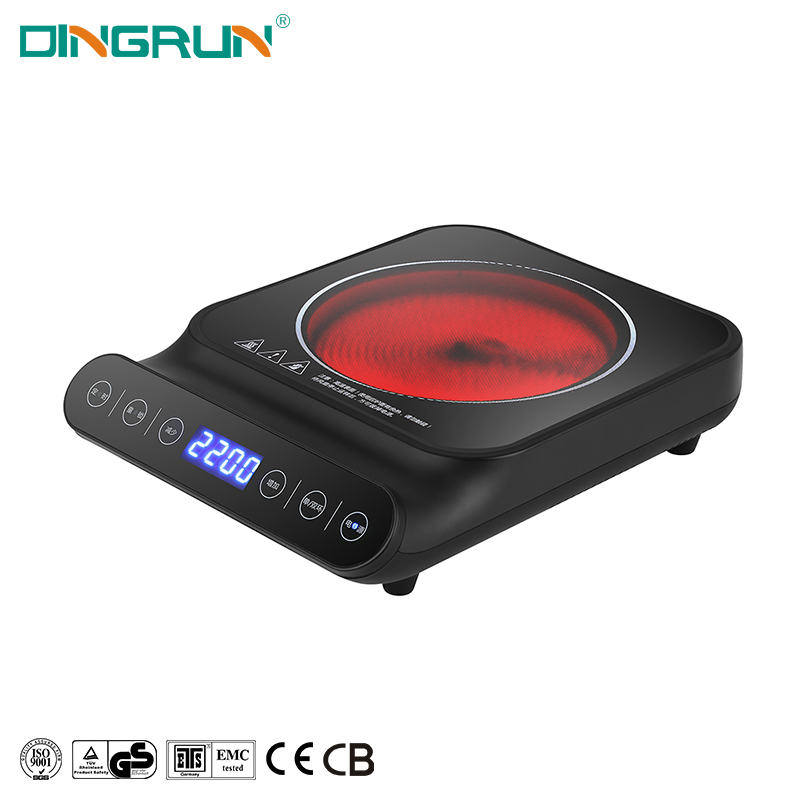 Professional Manufacturer Single Hob 1 Burner Electrical Stove Portable Induction Cooktops Electric Ceramic Infrared Cooker