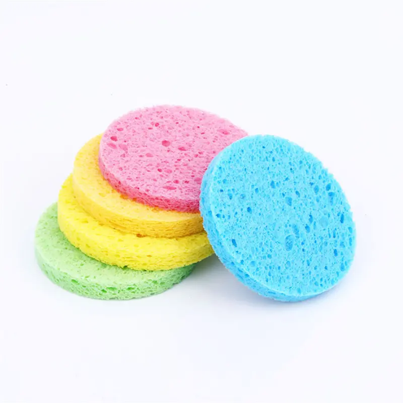 Daily Make Up Remover Pads Washable Compressed Sponge Facial Cleaning Sponge