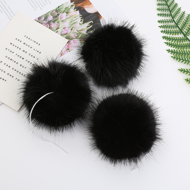 Custom Soild Multicolor Hat Ball Pom Pom 8/9/10/12/15 cm Handmade DIY Artificial Raccoon Ball Wholesale Faux Fox Fur PomPom
