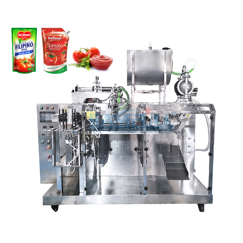Automatic horizontal ketchup honey juice water premade bag doypack packing machine pouch tomato sauce liquid filling machine