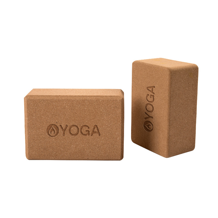 Oyoga Hot Custom Logo Cork Pilates Brick Yoga Block