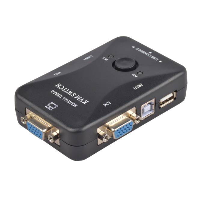 KVM переключатель с 2 портами USB VGA два в одном из dual Core компьютера с клавиатуры и мыши коммутатор