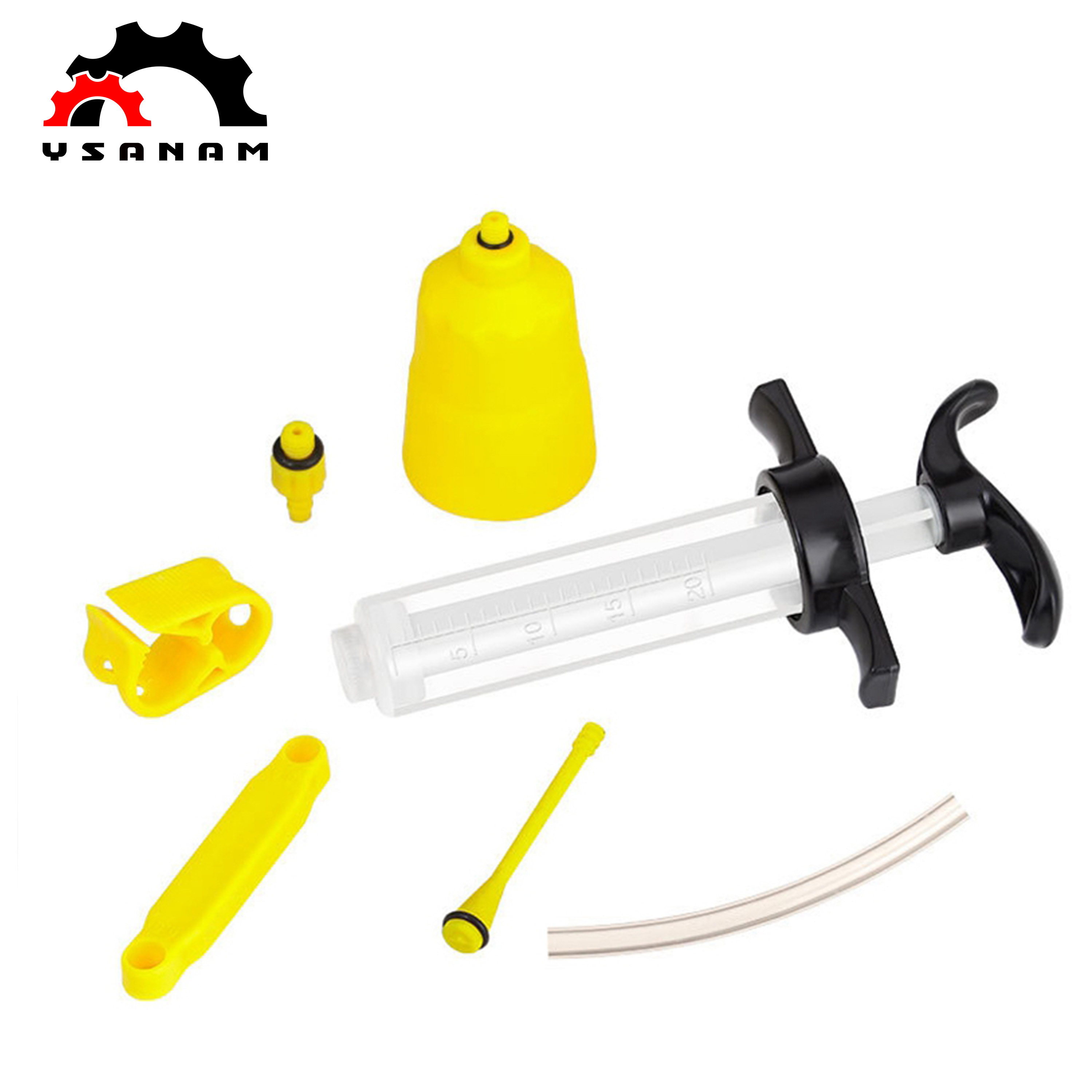 YSANAM Bicycle Mountain Bike Hydraulic Disc Brake Oil Bleed Kit Mountain Bike Disc Brake Oil Disc Oil Change Tool