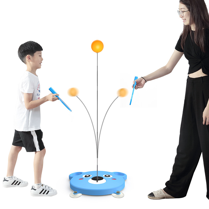 Adjustable table tennis training device for children and adults randomly playing table tennis equipment