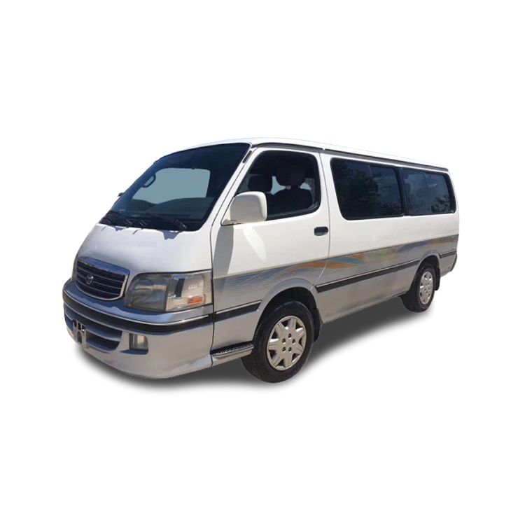 2008 оригинальный японский бывший в употреблении мини-автобус Hiace, 18 сидений, ручной бензиновый двигатель