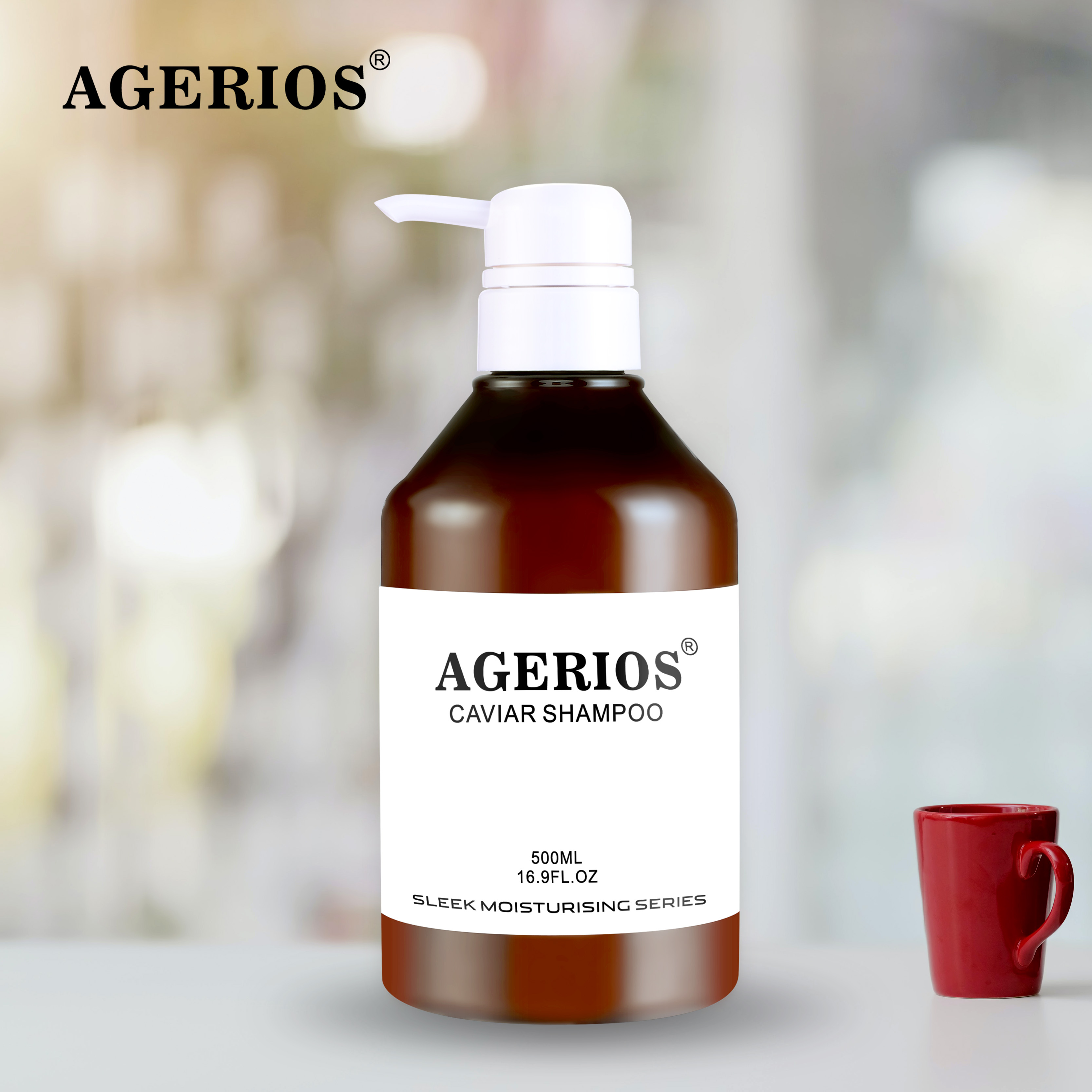 Новые продукты для ухода за волосами Agerios, антивозрастной, увлажняющий, против выпадения волос, шампунь с икрой, фирменная торговая марка