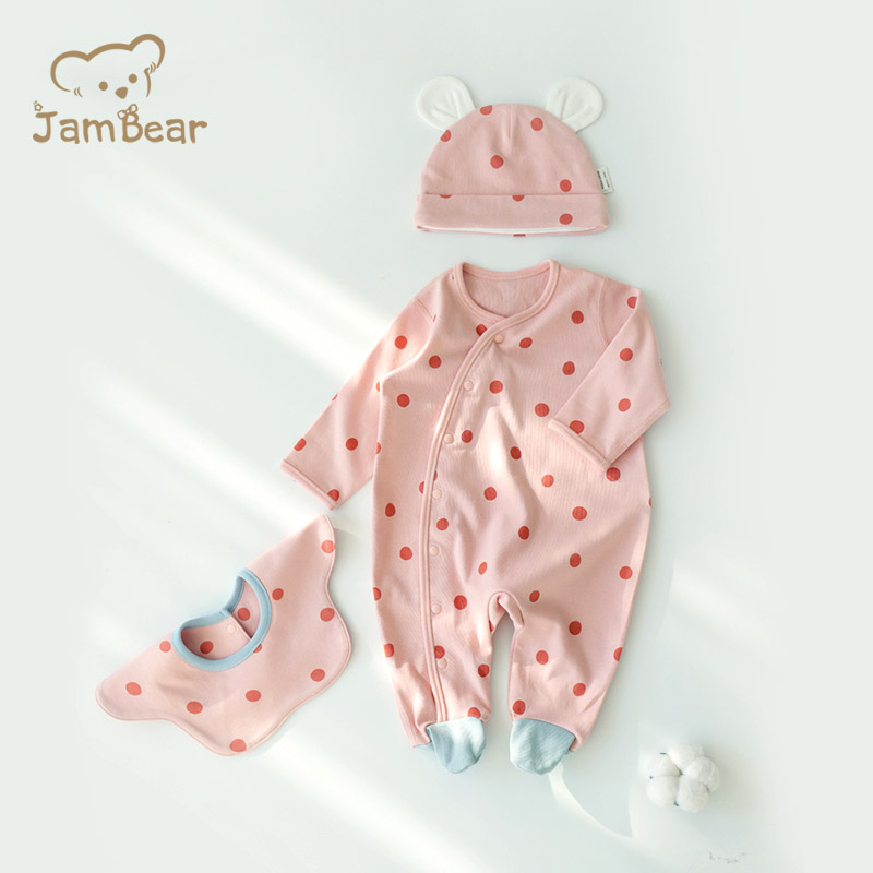 JamBear органическая детская одежда, пижама, одежда, комбинезон для новорожденных, удобная мягкая кожа для мальчиков и девочек, синяя виза унисекс