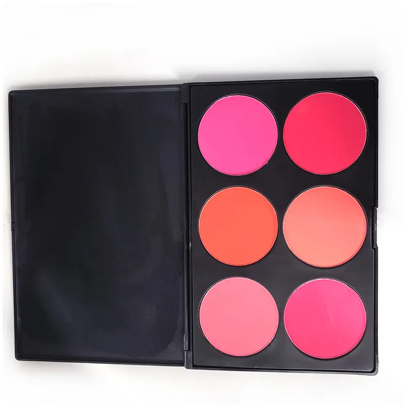 6 Colors Blush Palette Cream Facial Contour Long-lasting Make-Up Powder Makeup Blush Cosmetics