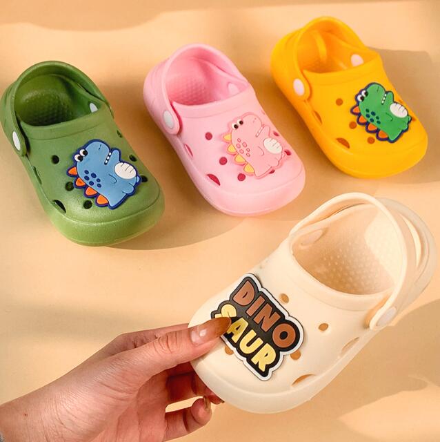 Good quality New Animal Print Sandals Home Cute Mules Clogs Summer Baby Boys Girls Flat Toddler Slippers Children Garden Shoes