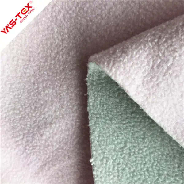 100%Polyester brushed polar fleece bonding anti pilling fabric for outer wear