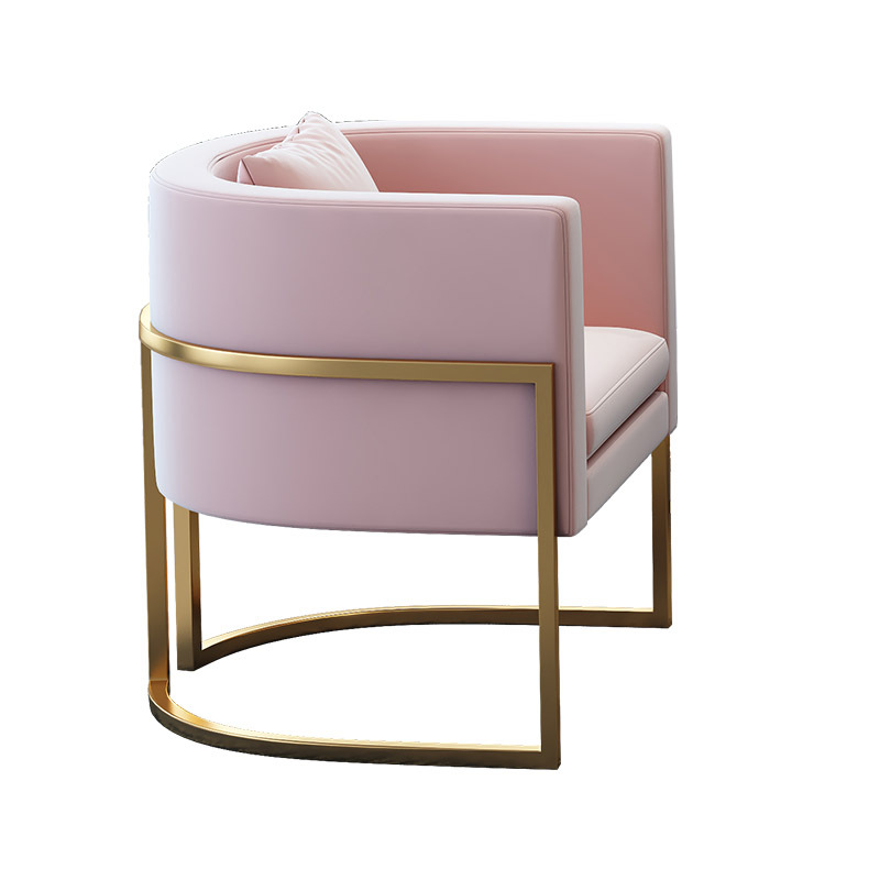 Classic Leisure fiberglass fabric or PU stainless steel legs luxury chaise lounge chairs in the living room