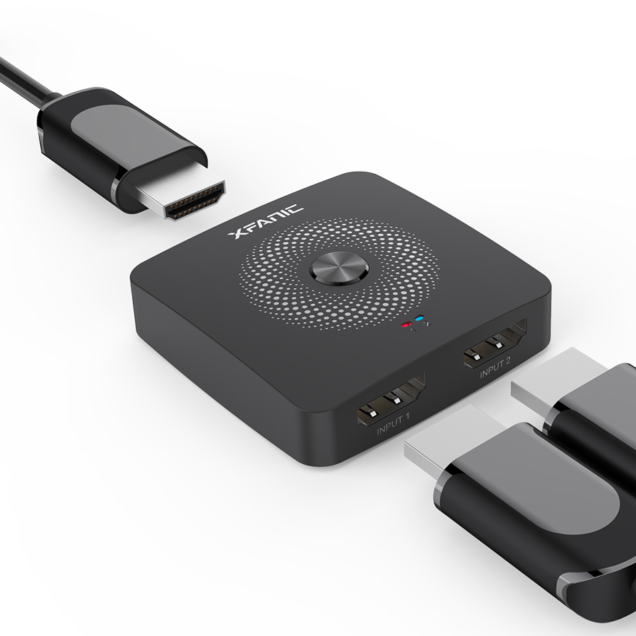 XFANIC 1 в 2 выхода 3D 4-полосный HD сплиттер 1x2 4K HDMI переключатель аудио видео сплиттер переключатель