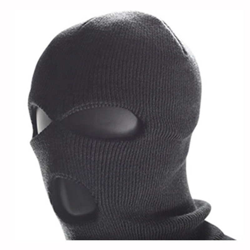 Wholesale Custom Logo Designers Knit Full Face Cover Ski Mask 3 Hole Balaclava