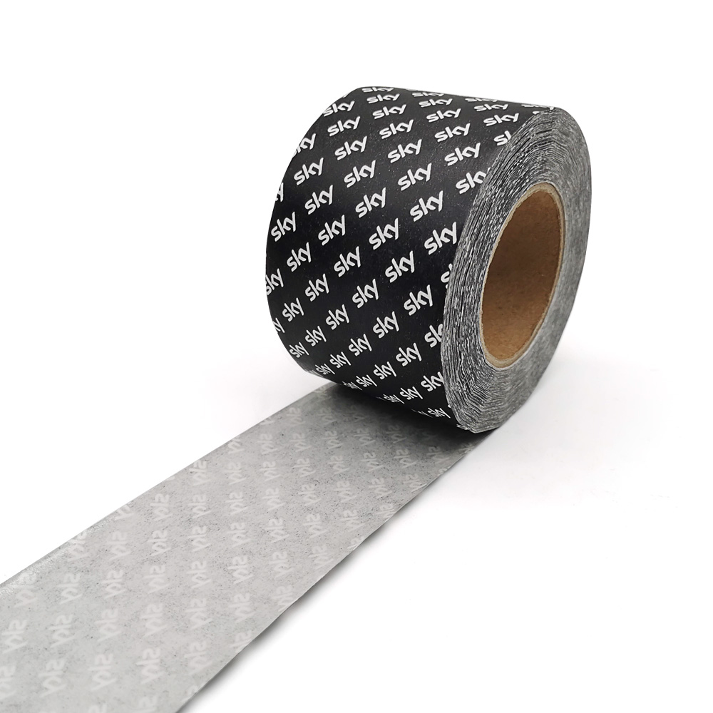 Custom Printing Amazon Prime Adhesive Paper Black Packing Kraft Paper Tape