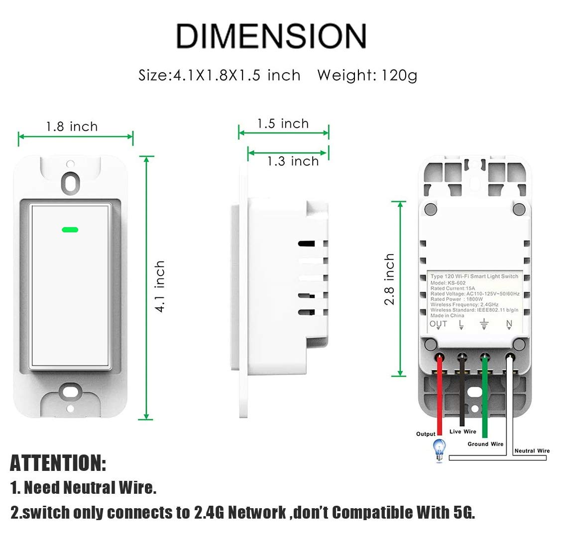 oem brazil google alexa us no neutral press button electric energy smart wifi tuya zigbee switch