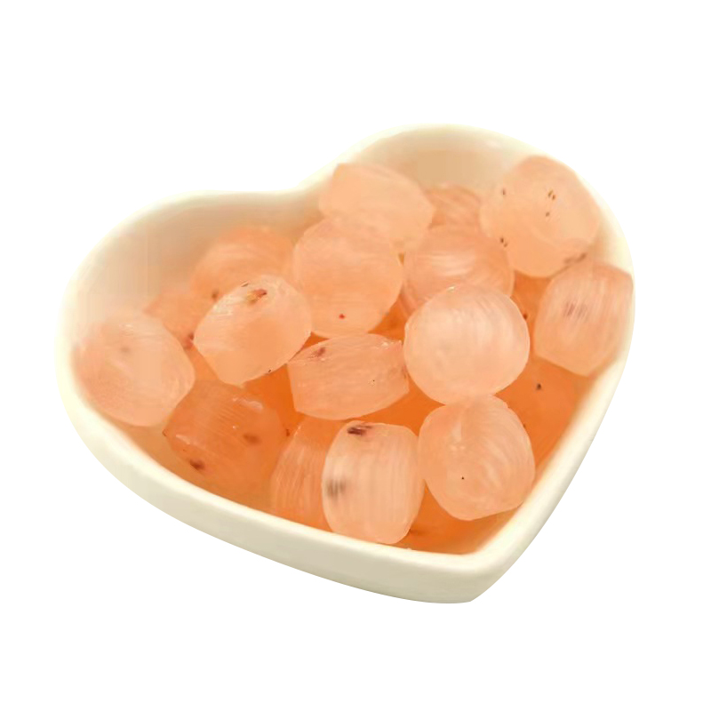 Amber color candy fruit flavored hard candy hot product