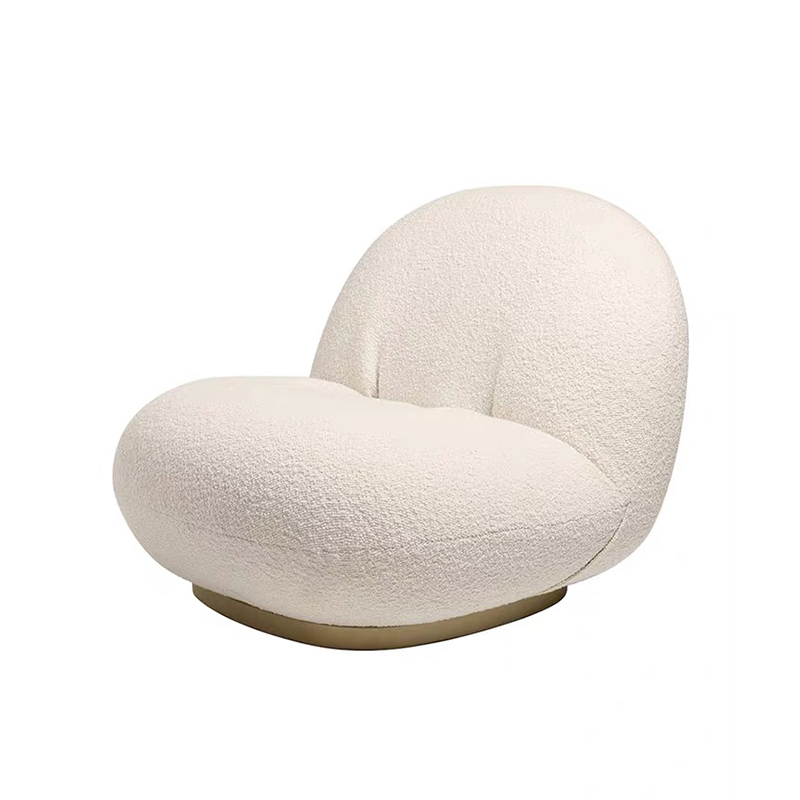 New Design Living Room Bedroom Lounge Chair Relaxing Chair Wool Single Sofa Chair