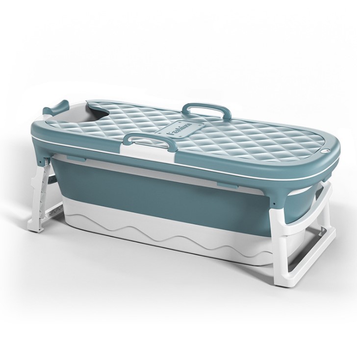 Luxury Plastic Customize Logo Adult Folding Bathtub with lid