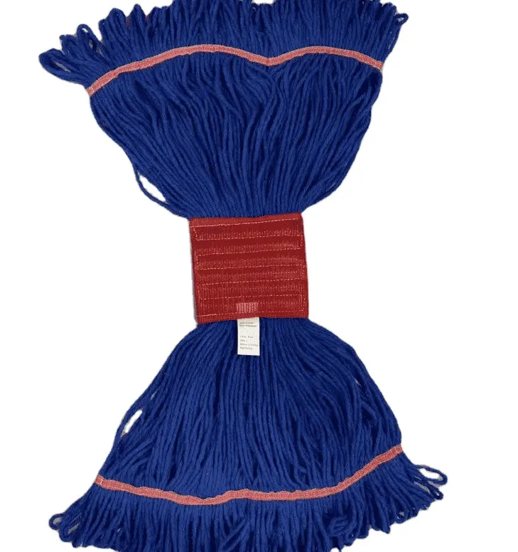 24 OZ LARGE BLUE WET MOP W/RED MESH BAND household cleaning products