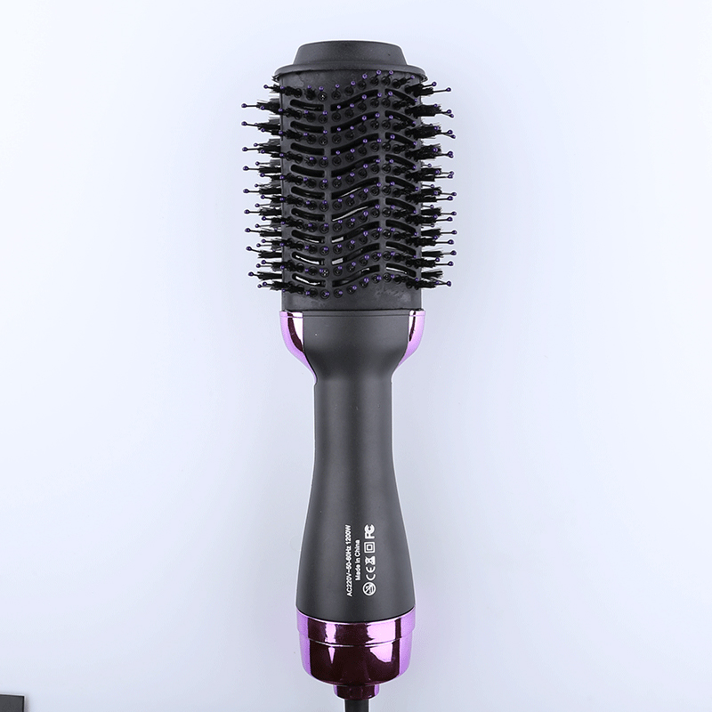 Hair Curler Comb 2 in 1 Hair Dryer Styler Negative Anion Hot Air Blowing Straight Hair Blow Dry Brush for Fast Heat