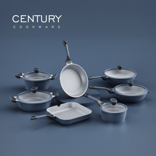 High Quality 7pcs Kitchenware Cooking Pot And pans Set Non-stick Cookware frying pan Set
