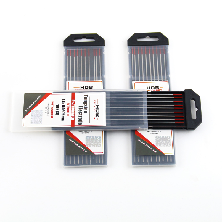 10 x elettrodo al Вольфрам красный wt20 2,4x175 для TIG/WIG wt-20 elettrodi AL tungsteno