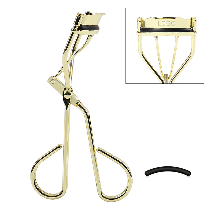2021 Wholesale Custom Logo Eye Makeup Tools Gold False Eyelashes Curlers