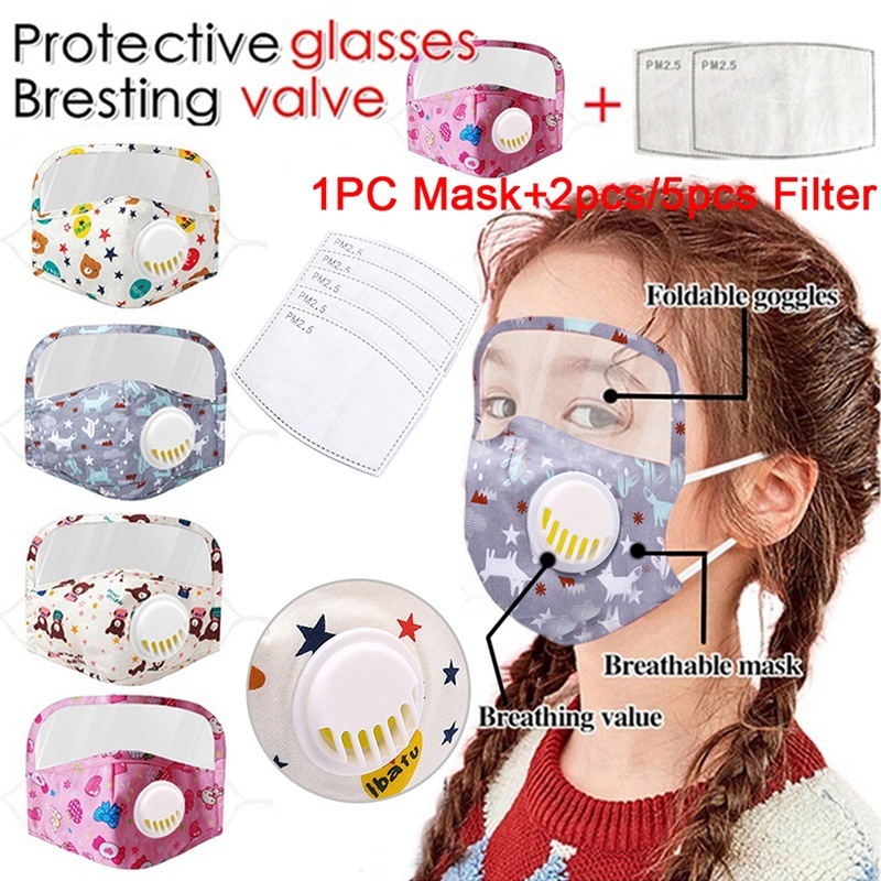 PM2.5 из материала на основе хлопка в дымке детская лицевая часть, печатных уход за кожей лица, уход за кожей лица крышка интегрированная с хлопком защитный фильтр