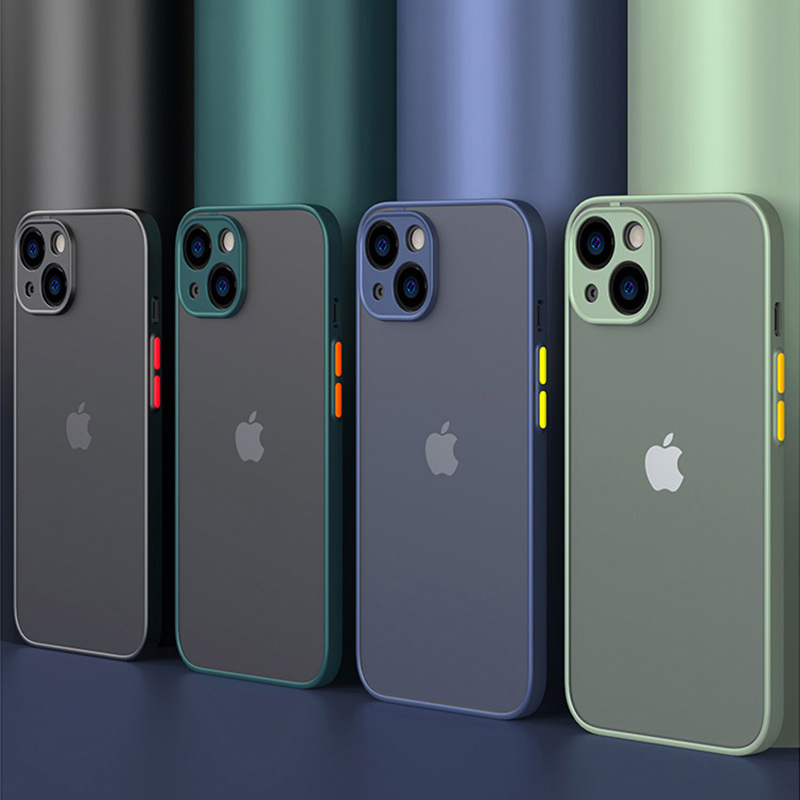 Оптовая продажа, чехлы для сотовых телефонов для iPhone 14 Pro Max, Ультратонкий матовый дымчатый чехол для iPhone 13 12 Mini 11 Pro Max X/XS, чехол