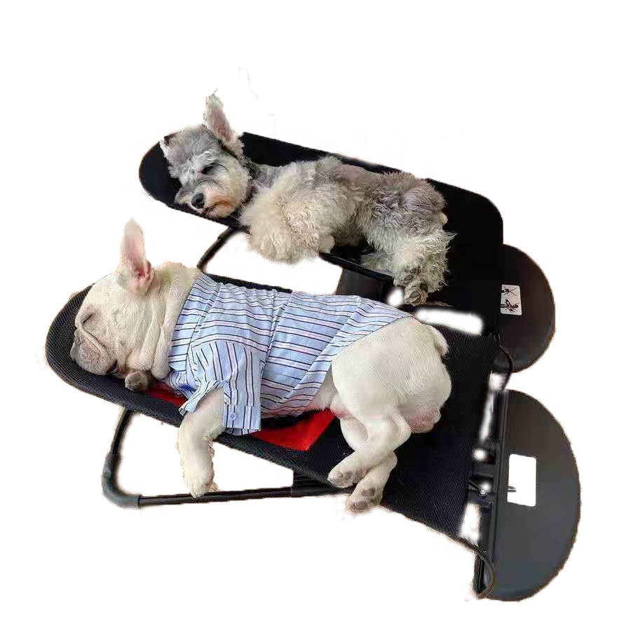 Factory Direct Adjustable Mesh Breathable Comfortable Folding Elevate Pet Bed Dog Rocking Chair