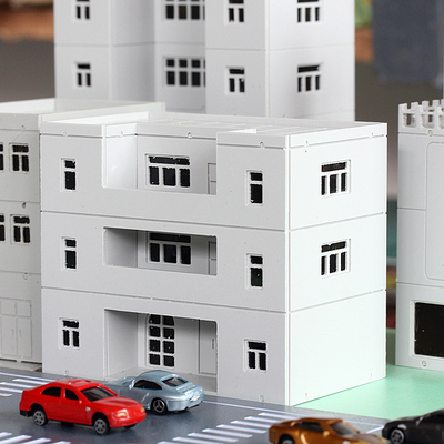 China model supplier modern apartment building laser cut architectural model factory