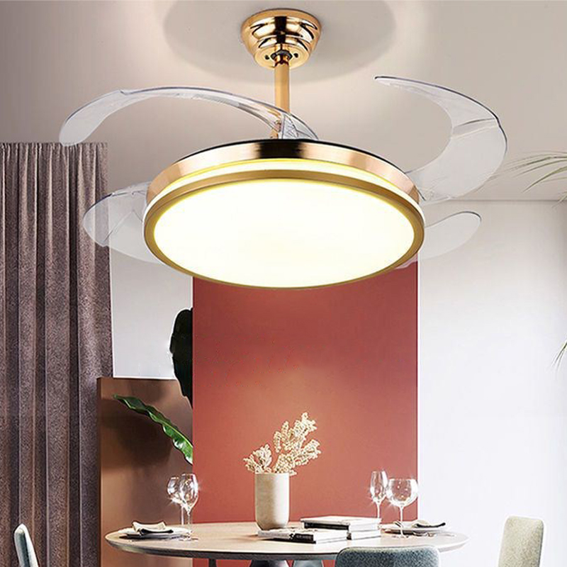 Factory Supply Led Ceiling Fan Light Dimmable Bedroom Ceiling Fan With Light