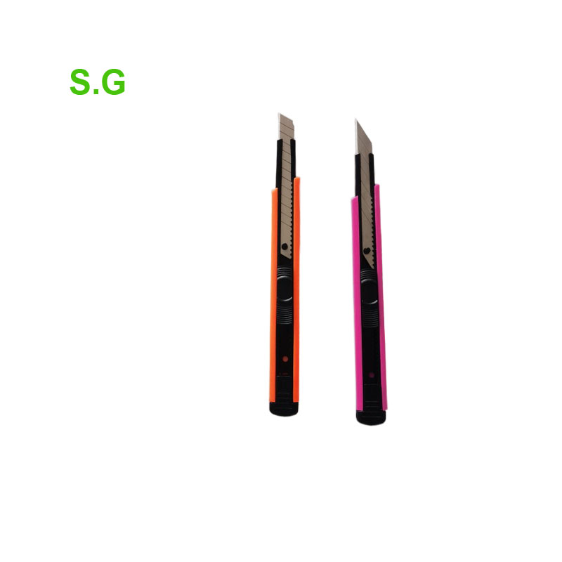 Stationery Knife Retractable Safety DIY small cutting using 9mm Snap Off Blade Utility Knife